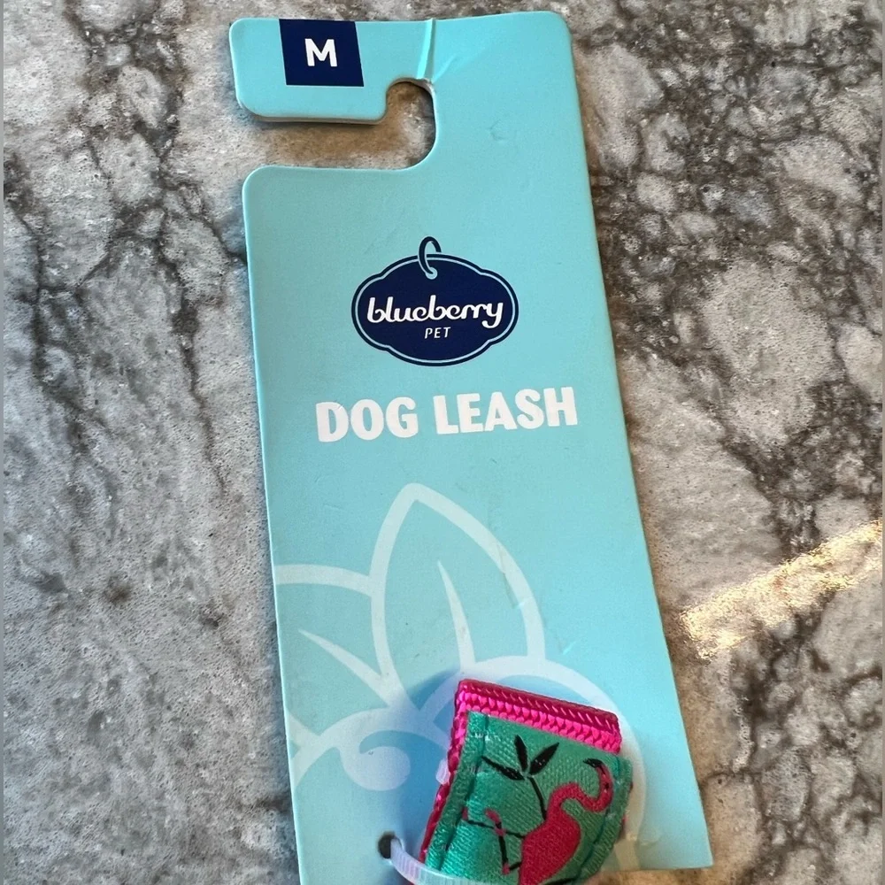 Blueberry Pet Flamingo Print Leash